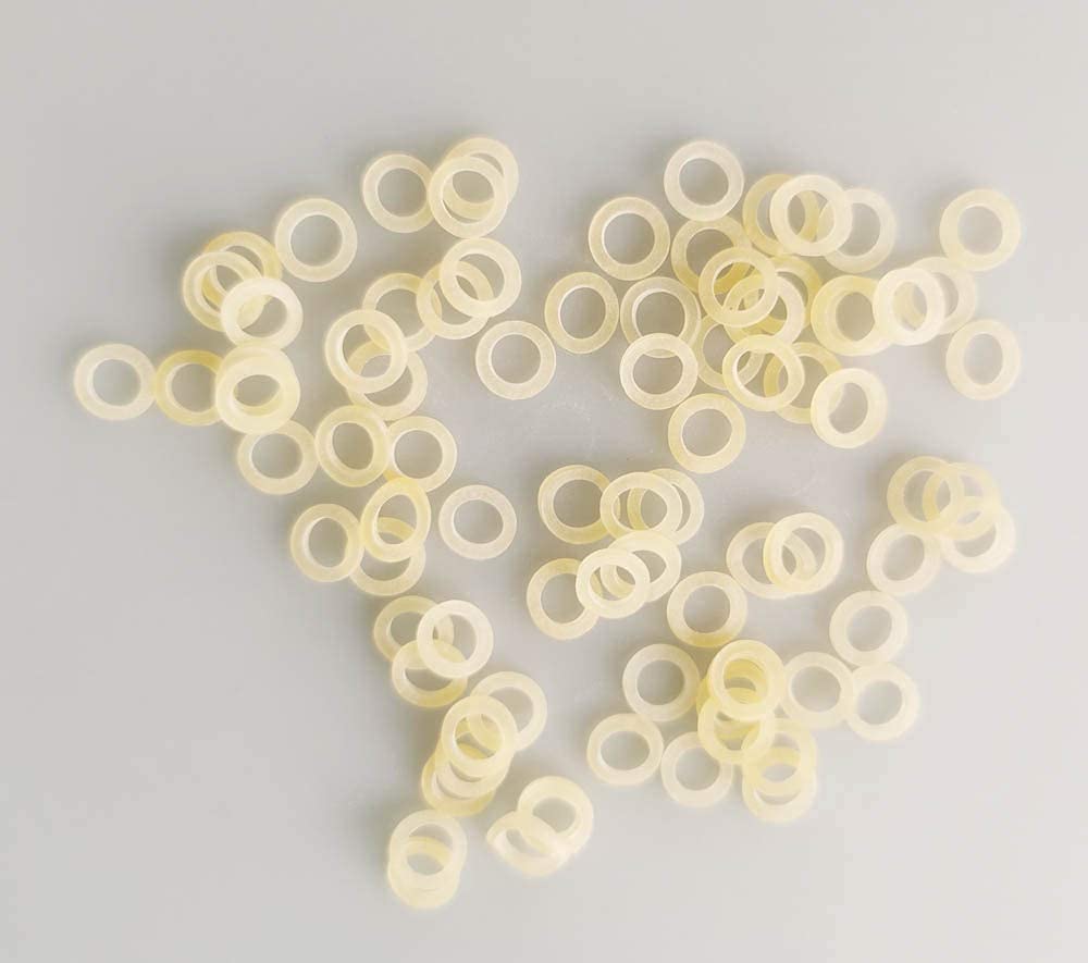 Ambre 3/16 Force lourde 6.5 oz Orthodontique Bretelles élastiques Bandes en caoutchouc dentaire (50 sachets (5000 pièces)