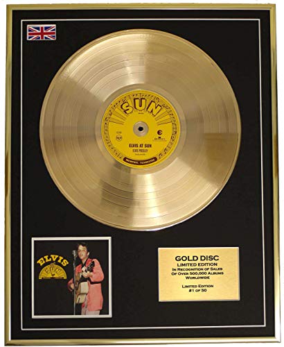 Everythingcollectible Elvis Presley/Edition Limitee/Cadre Disque d'or CD ET Vinyle/Elvis at Sun