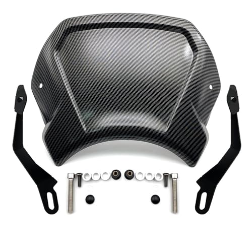 �I�[�g�o�C�t�����g�v���[�g ���B���e�[�W �E�C���h�V�[���h�f�t���N�^�[ YAMAHA XSR700 2016-2022 XSR 700 XTRIBUTE 19-21 XSR900 16-21�p �I�[�g�o�C�p�E�C���h�V�[���h(Carbon XSR700)