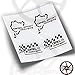 FA35 Pegatinas Opel Sport NÜRBURGRING Stickers ADESIVO AUTOCOLLANTS AUFKLEBER (Negro)
