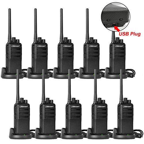 TIDRADIO TD-60 2 Way Radio FRS Walkie Talkies Rechargeable Two Way Radios Long
