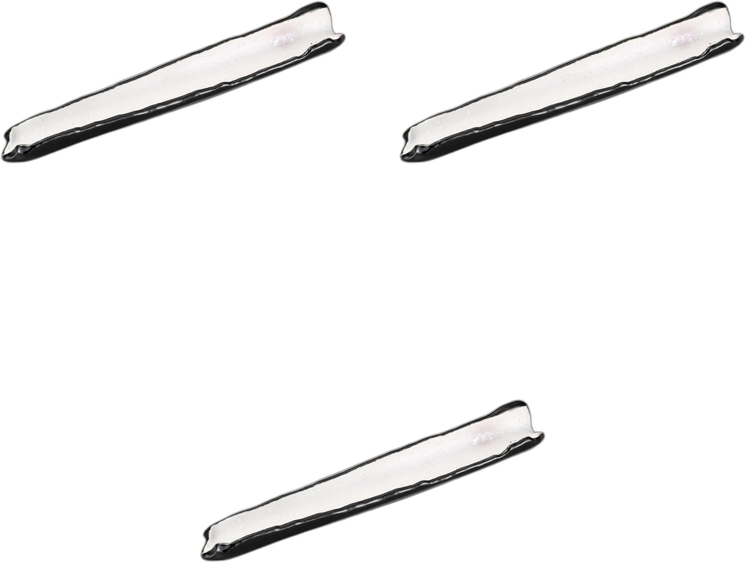 Setomonohonpo Set of 3 Pink Cluster Twist Appetizer Plates [12.2 x 1.7 x 1.1 inches (31 x 4.3 x 2.7 cm) | Appetizer Plates Porcelain