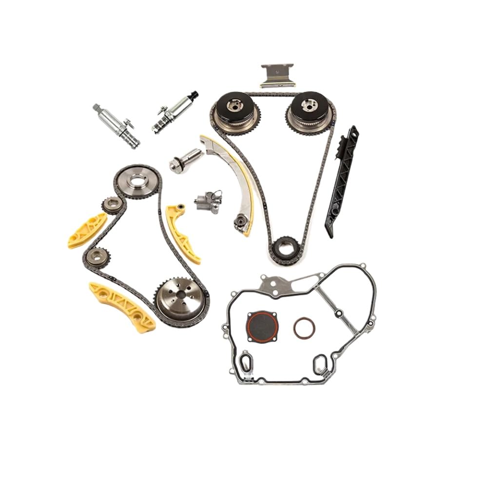 Kit Catena Distribuzione Con Guarnizione Coperchio Ingranaggio Attuatore VCT Compatibile Con GM 2.2L 2.4L 90537632 24424758 24461834 12608580 24449448