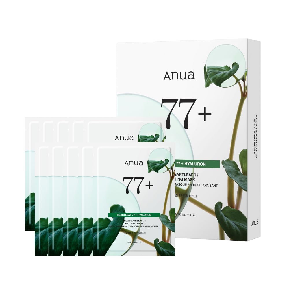 Amazon.co.jp: ANUA (アヌア)ドクダミ77水分マスクパック10枚 肌