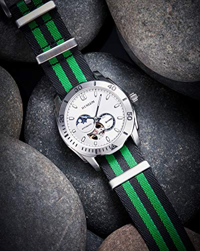 Image of BINLUN Nylon Watch Band Thick G10 Premium Ballistic Nylon Multicolor Replacement Watch Straps with Silver /Black Stainless Steel Buckle for Men Women 18mm 20mm 22mm 24mm