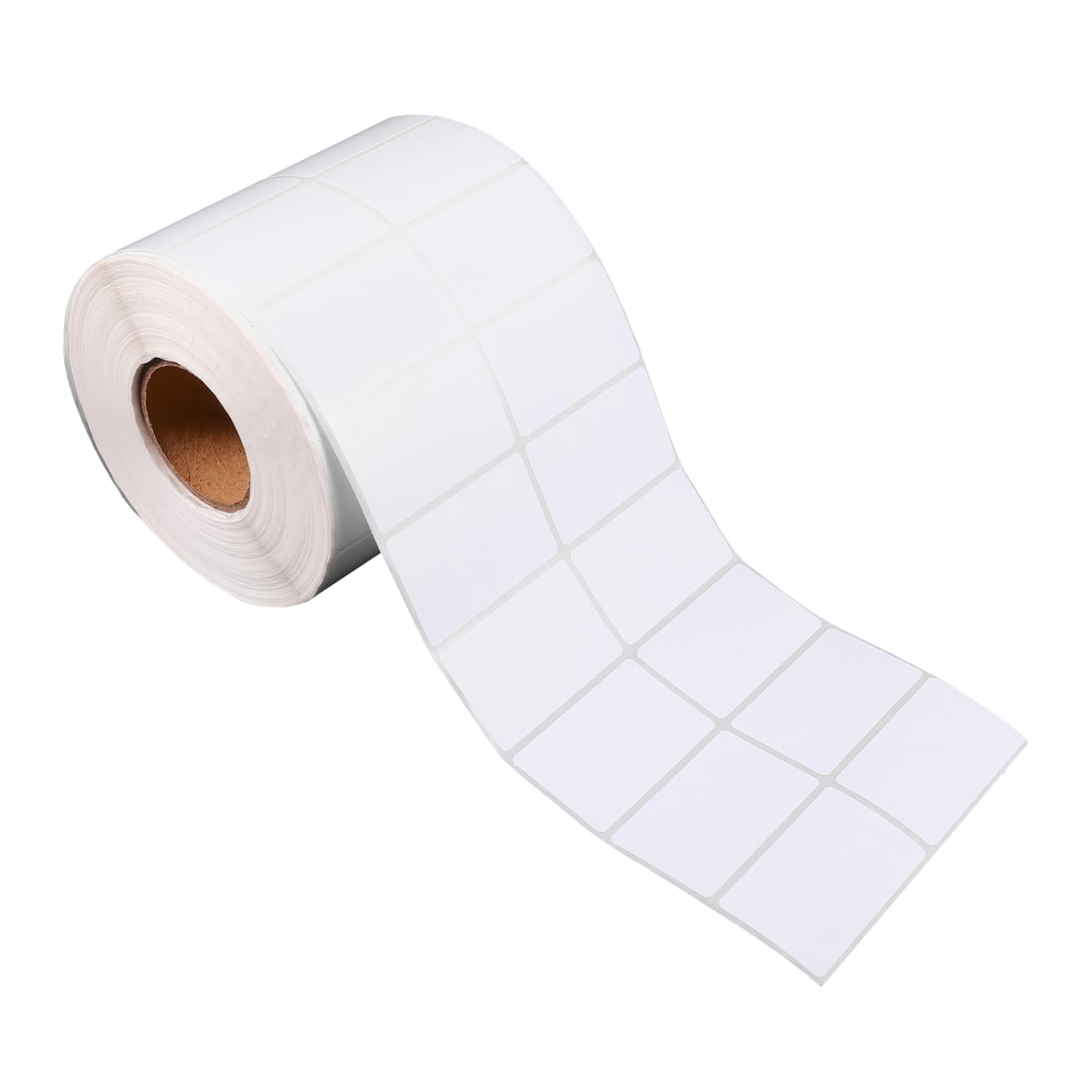 Rollo de Etiquetas Térmicas Autoadhesivas en white para Oficina | 1 Rollo, 3000 Hojas, Papel Estucado Adhesivo, Apto para Etiquetado de Direcciones