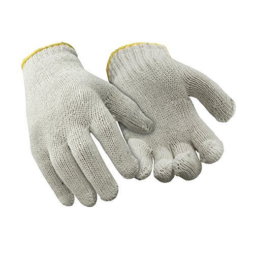 RefrigiWear Lightweight String Knit Glove Liners (Natural, Large) - PACK OF 12 PAIRS