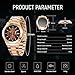Imagen de SAPPHERO Relojes Hombre Cuarzo AnalóGico CronóGrafo 50M Impermeable Acero Inoxidable Negocios Elegante Regalo para Hombre