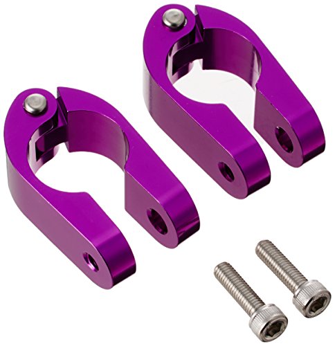 ポッシュ バイク用品 バイクハンドルブレース クランプ 22.4mm ブルーベリー クイックリリース 090167-05