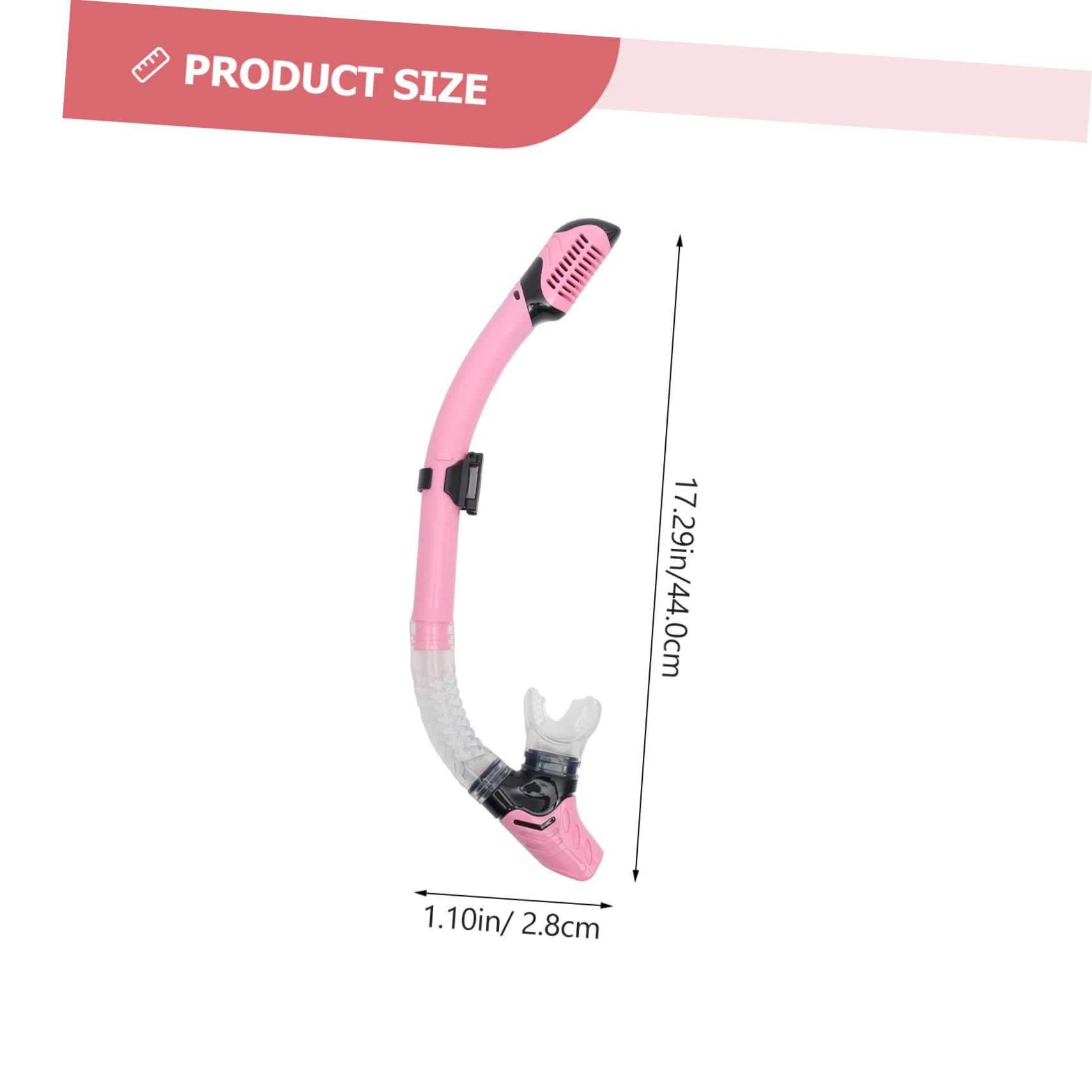 balacoo Professional Snorkeling Tube Fully Dry Breathing Diving Accessory for Adults