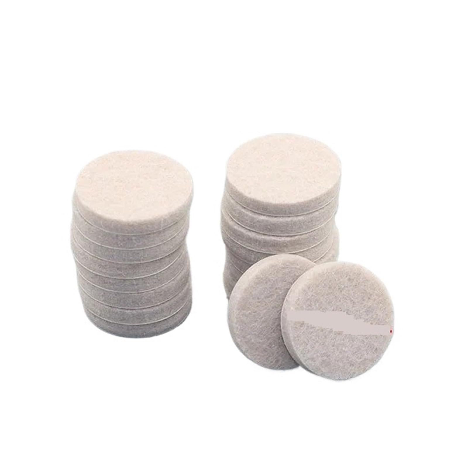 Self Adhesive Floor Protector Pad, Felt Chair Leg Pads 3-5mm Thick Non-Slip Self-Adhesive Mute Floor Scratch(5mm-Round-50Pcs)