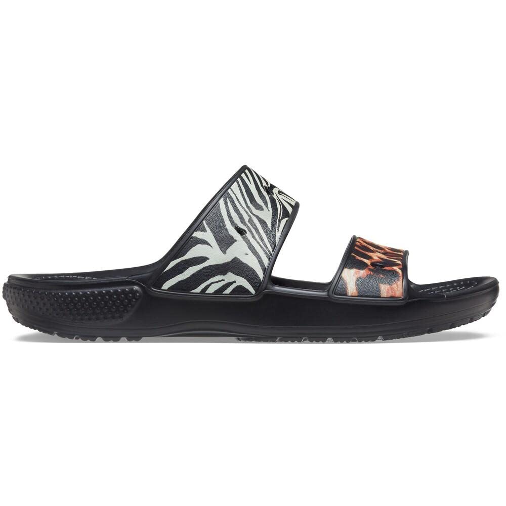 Crocs Unisex Adult ClsCrcAmlRmxSdl Black/Multi Sandal-8 Kids UK (207847-0C4) (B09GRK5GWF) Amazon Price History, Amazon Price Tracker