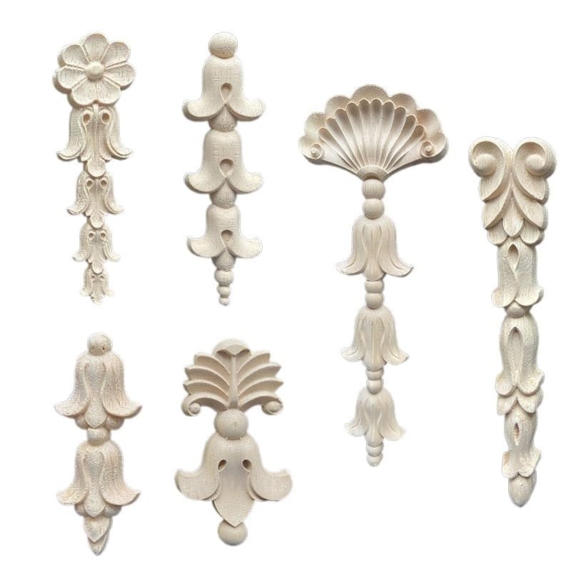 Fregi In Legno Decorativi Per Mobili Statuette in legno Accessori for mobili artigianali Applicazioni Sculture in legno Decorazioni for la casa Decalcomanie in legno for pareti Fregio Legno(A-40cmX4cm