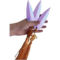 3PCS Zoey's Prop Replica for Kpop Demon Hunters, Cosplay Weapon, Halloween Costume (Purple/Pink) (3, Purple)