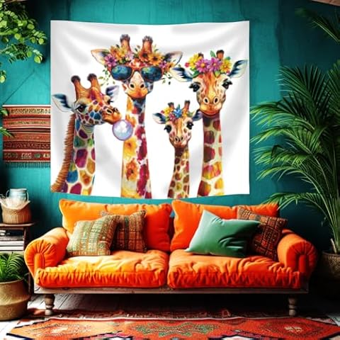 WEBEEDY Giraffe Tapestry for Decoration Cover