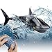 Pristar Squalo Telecomando Giocattolo Nuotata USB Realistico Giocattolo di Squalo Simulati Mini 2.4G Hz Flessibile Barca da Pesca Elettrica Barca da Piscina Giocattoli per Bambini (2 Batterie)
