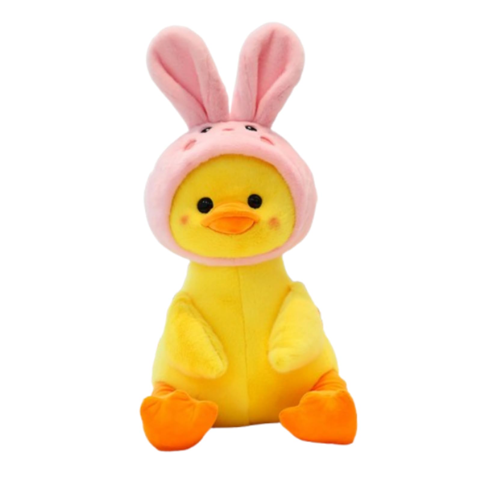Kuscheltier, Niedlich Cartoon Bär Dinosaurier Kaninchen Plüschtier mit Hut, Kuscheliges Stofftier zum Spielen & Beruhigen, Geschenk für Kinder & Erwachsene (40cm,Hase)