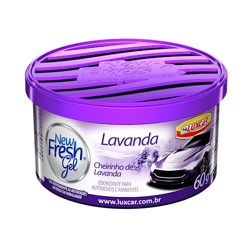 Luxcar New Fresh Gel Lavanda 60 g – Aromatizante em Gel Automotivo