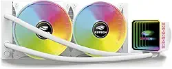 Water Cooler Gamer C3Tech FC-W240WHRGB Branco 240mm com Iluminacao RGB, refrigerado a Agua, Compativel com Processadores Intel e AMD