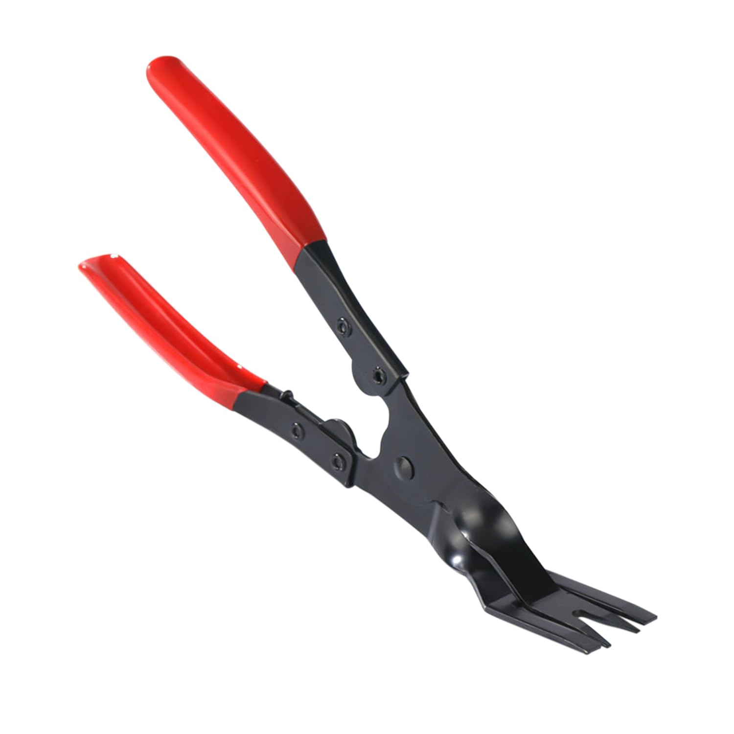 Pinza per Rimozione Lampada e Rivetto - Strumento in Plastica con Manico Rosso per Riparazione Auto