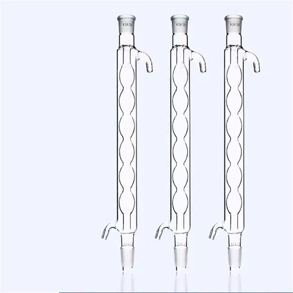 Cristalería de Laboratorio 1 tubo de condensador de vidrio de 150/200/300/400/500/600 mm for instrumentos experimentales.(200ml mouth 29mm)