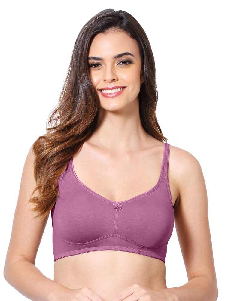 VSTARJustina Full Support Bra with Double Layered Cups, Moulded Cup Bra for Regular use, Side Shaper Panels for Bust Lift
