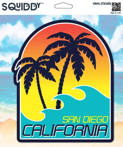 Squiddy San Diego California - Vinyl Sticker - Large Size (11