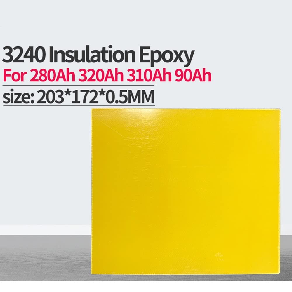 3240 Isolierplatte Aus Epoxidharz, Isolator 203 X 172 X 0,5 Mm for 3,2 V, 280 Ah, 320 Ah, 310 Ah, 90 Ah, 12,8 V, Lifepo4-Akkupack, Heimwerkergebrauch 3240 (Color : 31pcs)