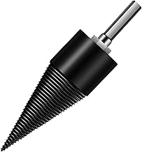 Domary Broca picadora de lenha Ferramenta de divisão de madeira Divisores de toras de cone Máquina de quebra de madeira elétrica Acessório de bits de picador de lenha