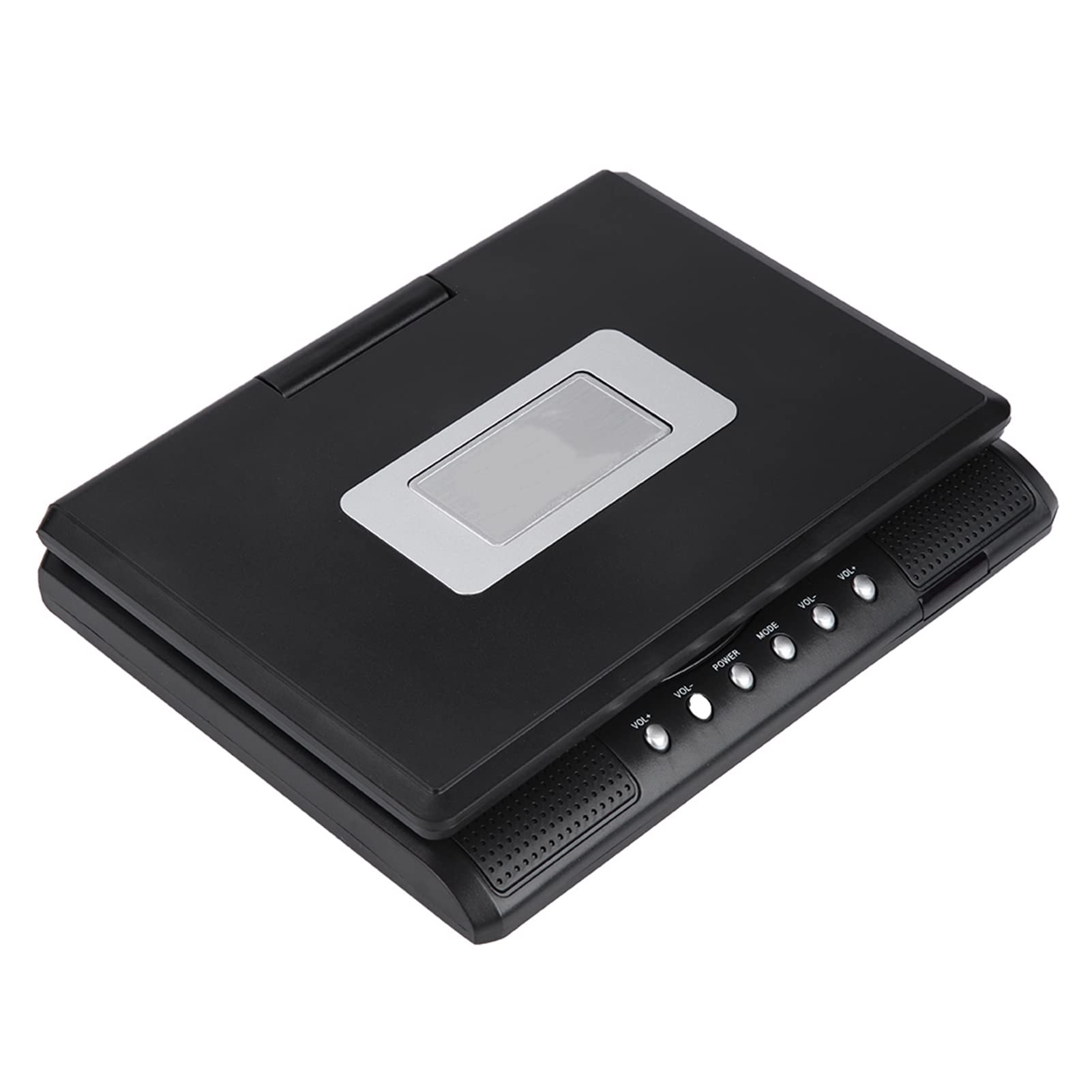 Tragbarer DVD-Player, 7 Zoll Drehbarer Bildschirm, Wiederaufladbar, mit TV-Autoladegerät, Gamepad (EU-Stecker)