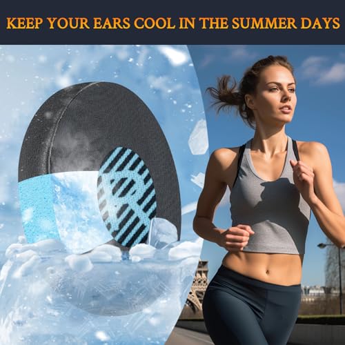 Image of SOULWIT Cooling-Gel Ear Pads Replacement for Bose On-Ear 2 (OE2 & OE2i) / SoundLink /SoundTrue On-Ear Headphones, Earpads Cushions with High-Density Noise Isolation Foam - Black