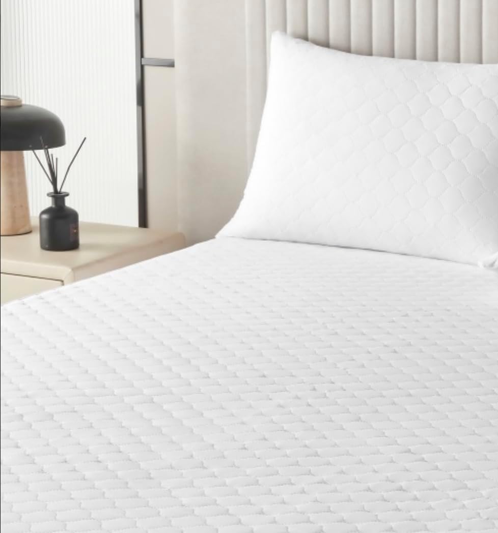 Inc. Bedding Waterproof Mattress Protector Twin Size, Premium Mattress Cover 200, Fitted Style with Stretchable Pockets - Fits up to 15" Thick Mattress (White)