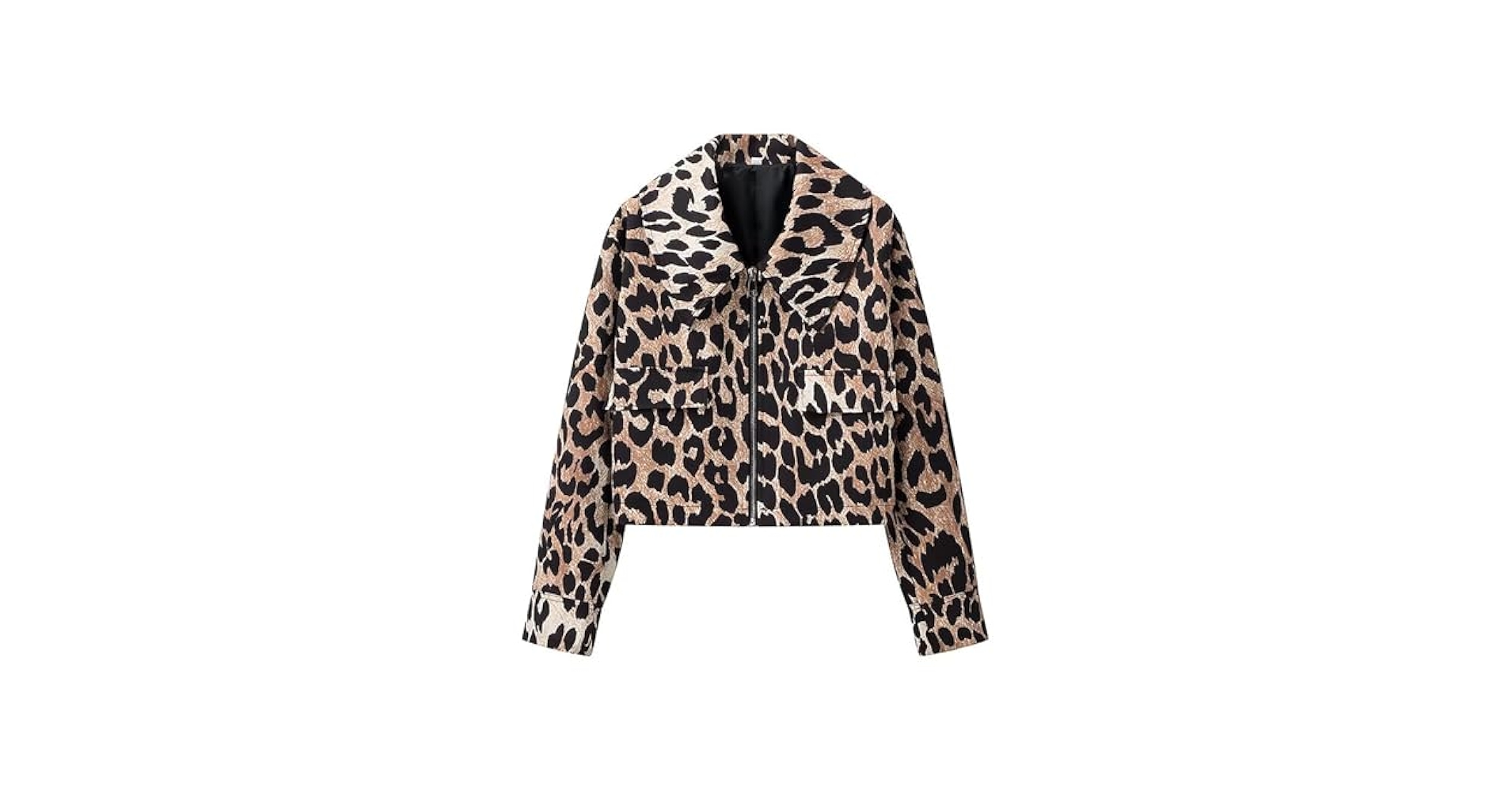 【送料&関税込】Nanushka Cropped Jacket With Animal Print Br Amazon.com: CORIRESHA Women's Cropped Leopard Print Jacket