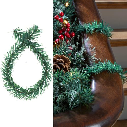 Haute Decor GarlandTies, 20 Pack 18 inches (Noble Fir) - Strong Greenery Twist Ties for Hanging Garland, Lights, Decorations