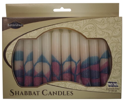 Majestic Giftware 12-Pack Hand Crafted Safed Shabbat Candle, 5 Inch, Tree Turquoise (SC-SHTR-T) Majestic Giftware 12-Pack Hand Crafted Safed Shabbat Candle, 5 Inch, Tree Turquoise (SC-SHTR-T)