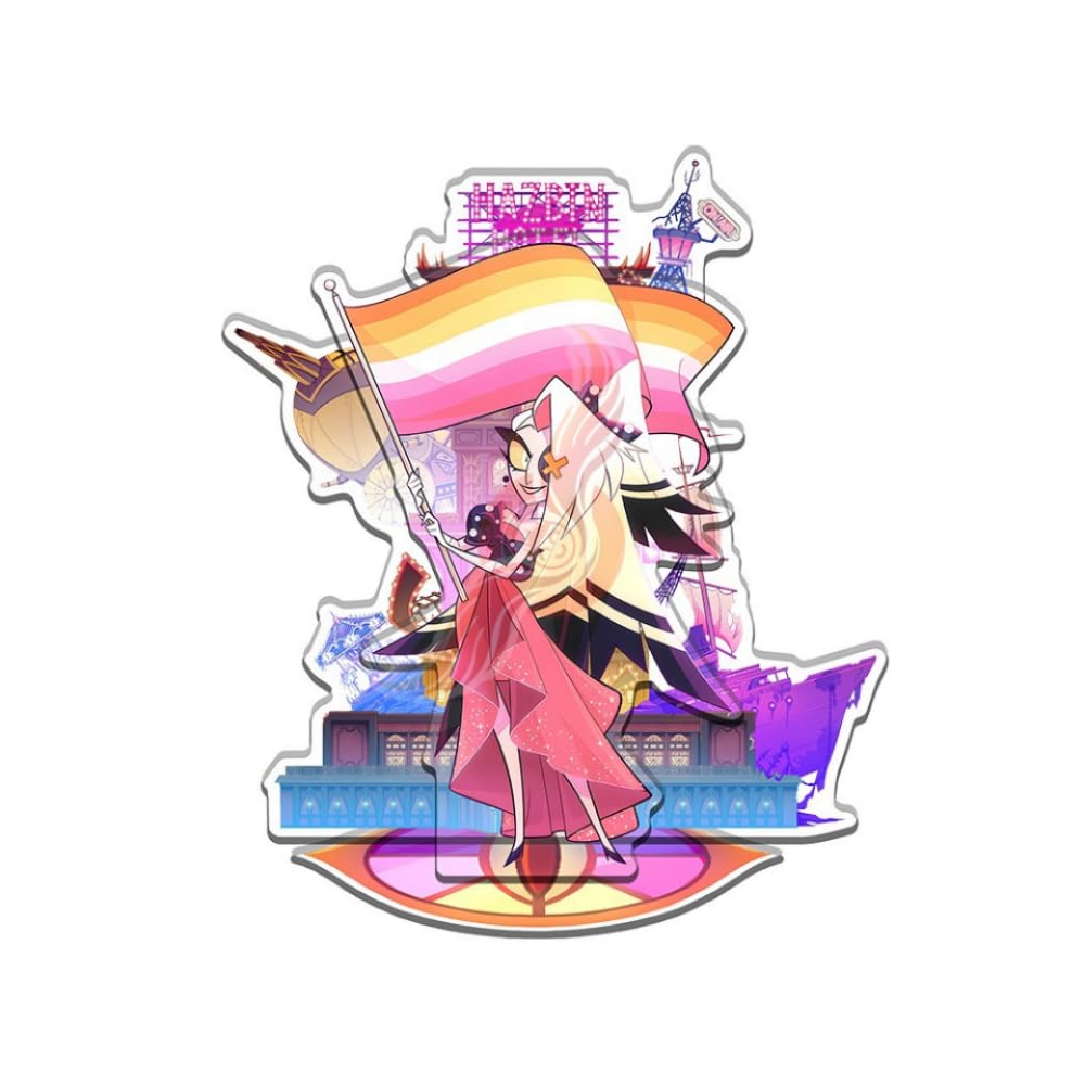 1PC Anime Hazbin Hotel Desktop decoration theme gift 15cm stand-up brand for fans (sty 3)