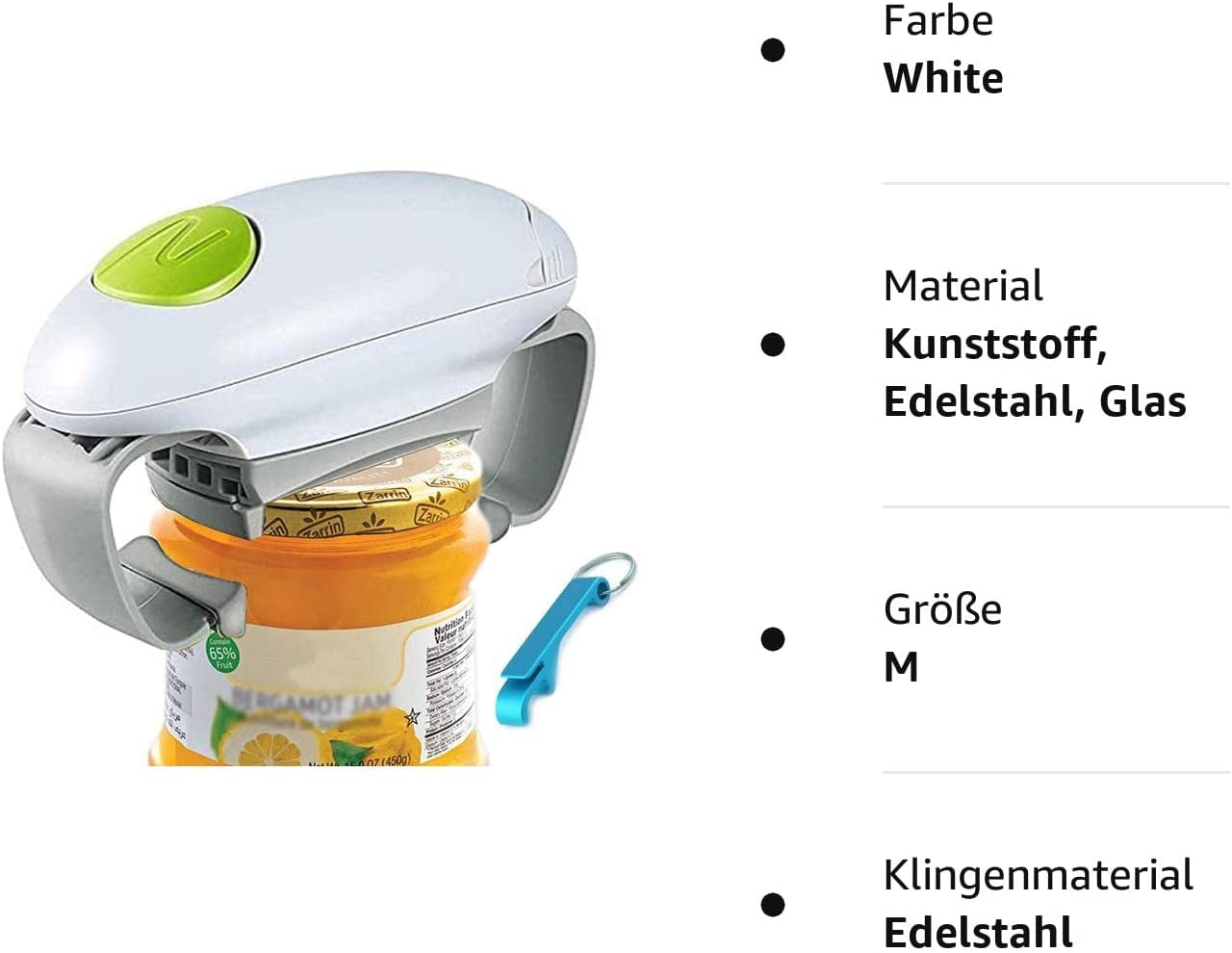 Apriscatole Elettrico Jar Opener, Ristorante Can Opener, Bordo Liscio Automatica Jar apriscatole per Gli individui, l'artrite e casalinga, apribottiglie per Mani artritiche