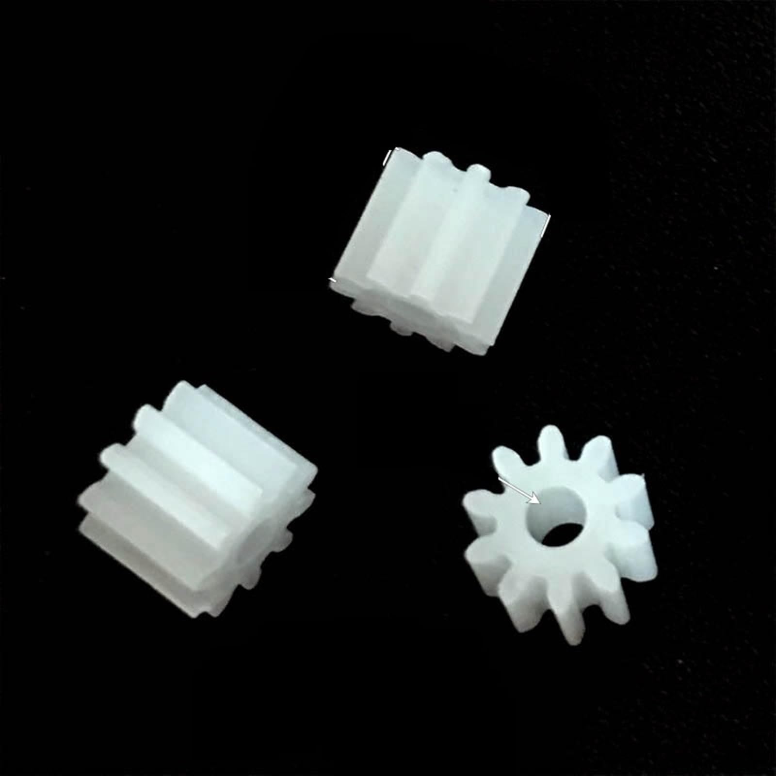 Engrenages Plastique 0,3M – Pignons Creux 7 Dents, Arbre 0,8 Mm, Lot De 5, Pour Moteurs Miniatures