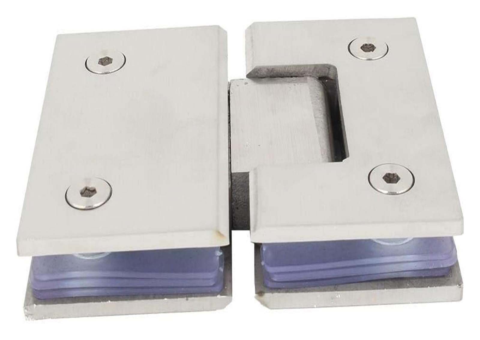Glass Door Hinges, 90° Stainless Steel Hinge 8-12mm Wall Bracket for Glass Door Shower Replacement