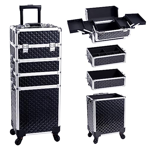 Top 10 Best Rolling Trolley Makeup Case Reviews & Buying Guide Katynel