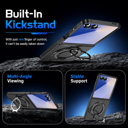 Image of ZORBES Case for Samsung Galaxy Z Flip 7 5G with Ring Kickstand