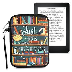 kwmobile Neoprene e-Reader Pouch Size 6″ eReader – Universal eBook Sleeve Case with Zipper, Wrist Strap – Multicolor