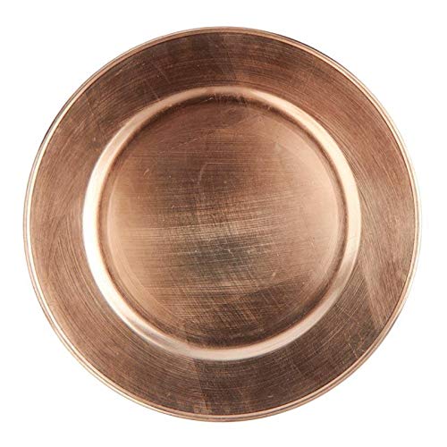 Platos cargadores redondos Rose Gold 13 in x3 miniatura 1