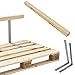 [en.casa]®] Respaldo para sofá- palé/para europalé - Apariencia de Madera Maciza -...