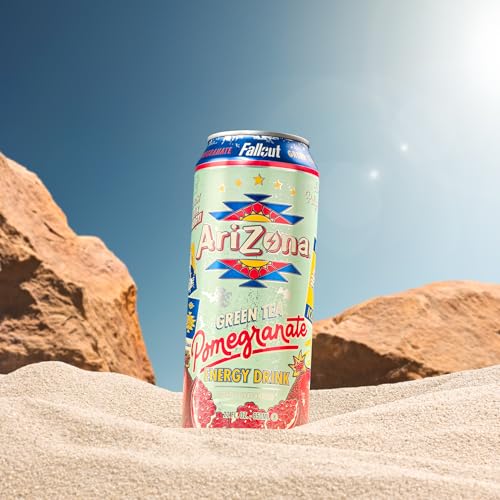 Image of AriZona x Fallout Energy Drink - Pomegranate Green Tea 22 fl oz (12 pack)