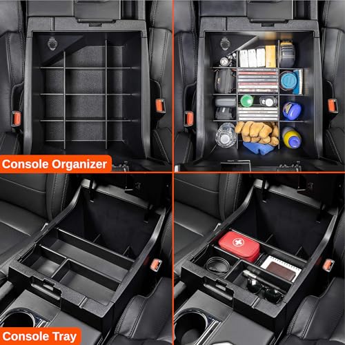 Image of Vehicle OCD - Center Console Divider and Tray Organizer for Toyota Tundra (2014-2021) - Made in USA - SLX502