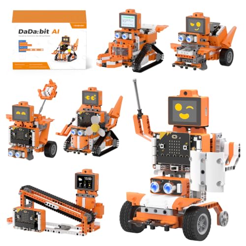 Image of Robot Building Kit STEM Education AI Vision Voice Control Graphical Coding