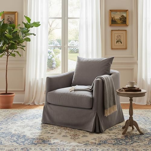 Sillón Barrel Plegable Gris miniatura 3