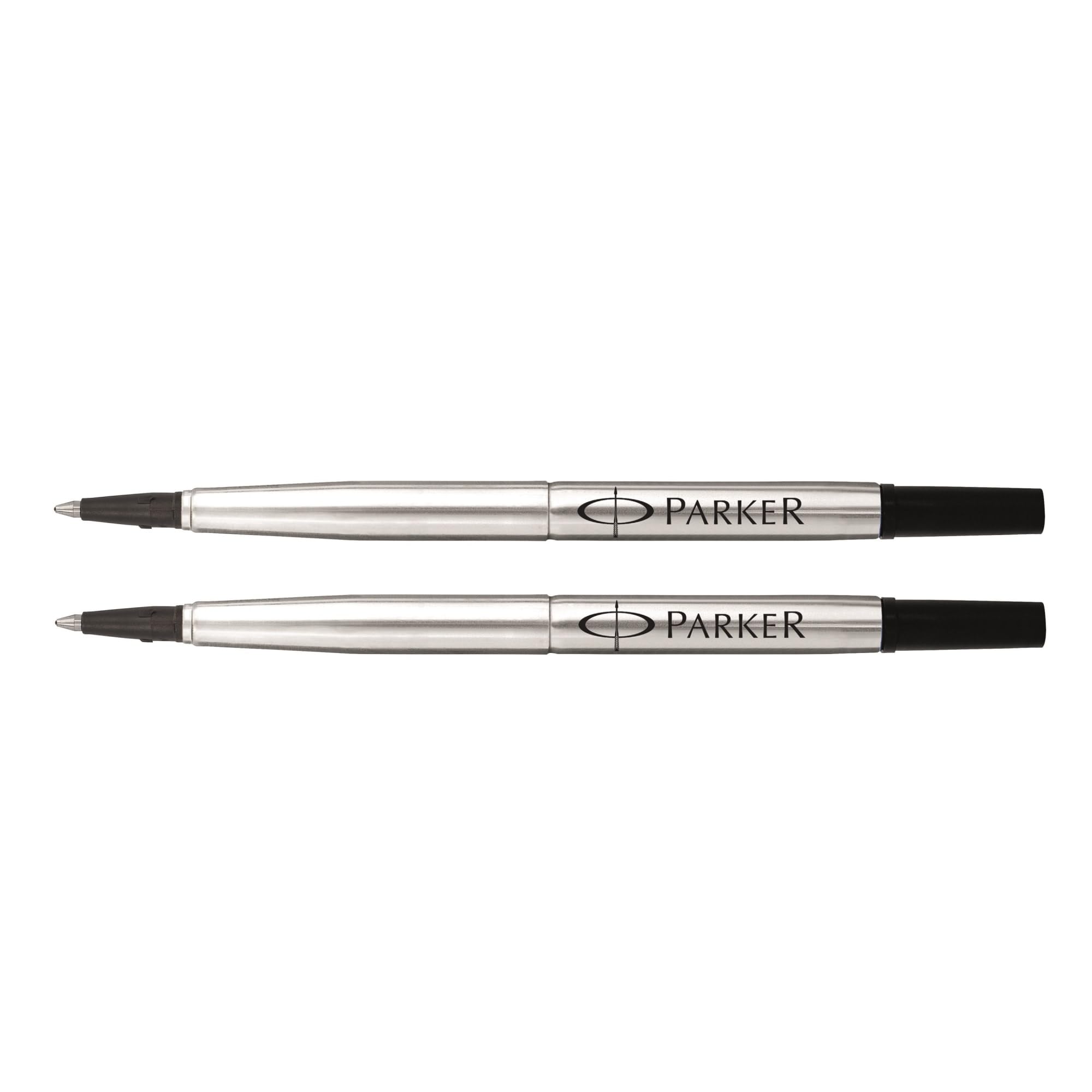 Parker QUINK ricariche di inchiostro gel | punta media (0,7 mm) | blu | 2 pezzi Penna a sfera o stilografica di lusso con incisioni, marchi Parker, Waterman, Cross, Sheaffer, Diplomat, Lamy