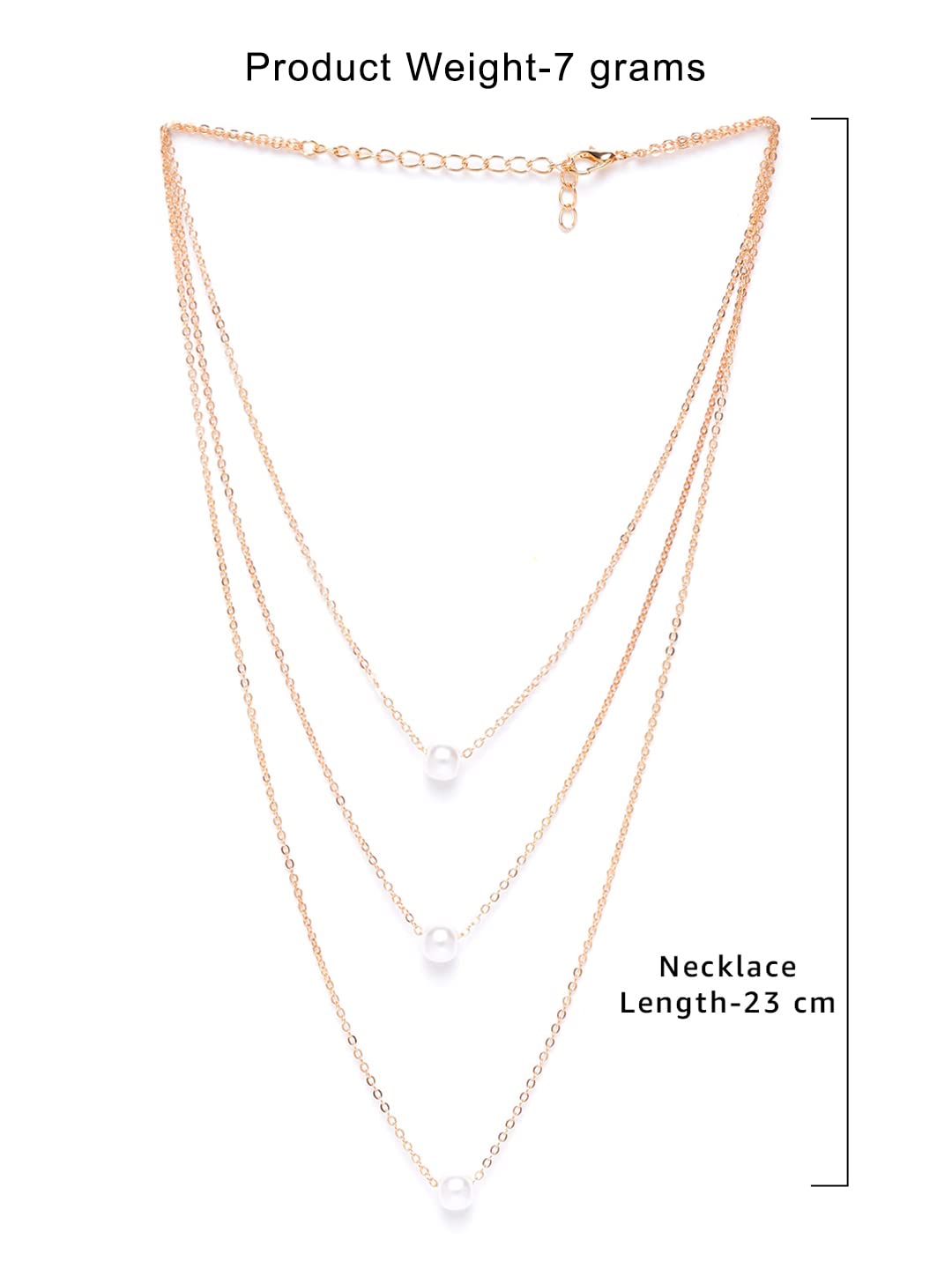 Layered Contemporary Brass Chain For Women